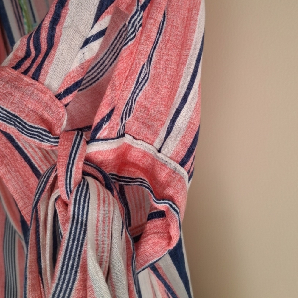Umgee Striped Short Sleeve Midi Dress - NWT - Picture 5 of 5